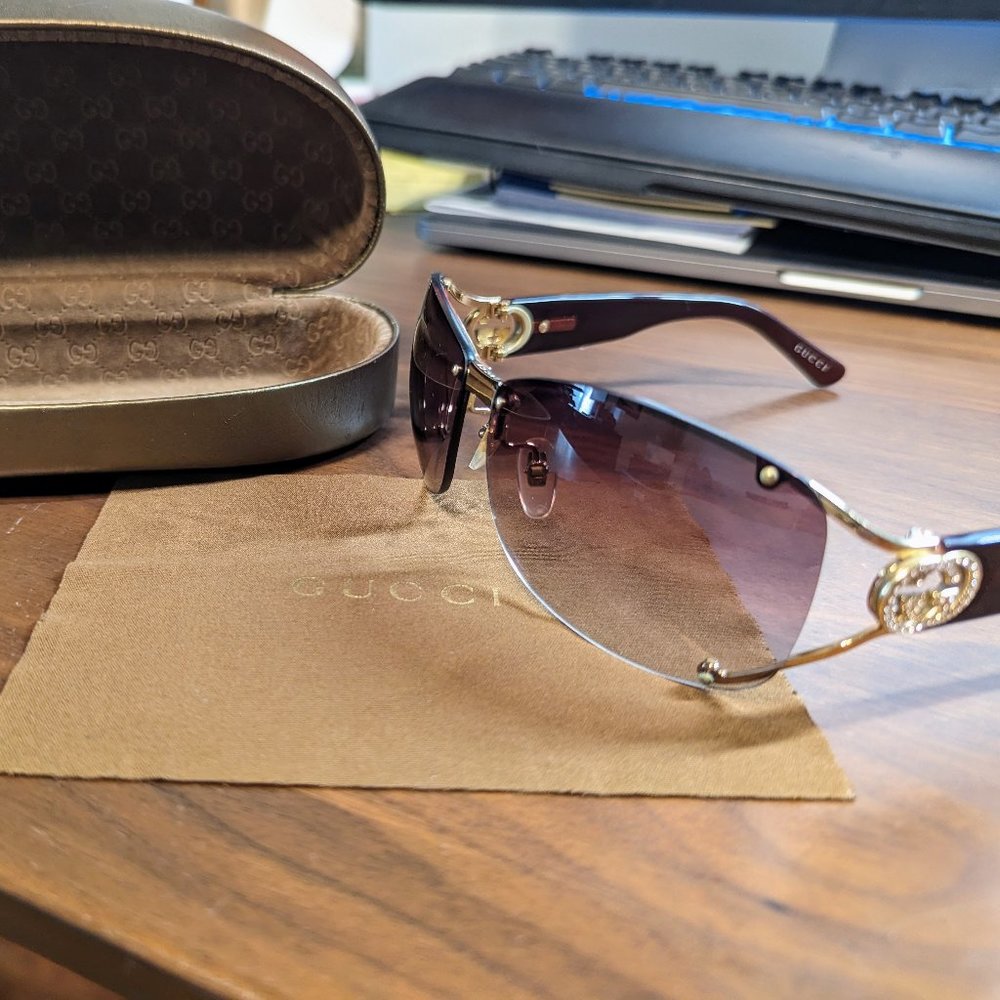 Gucci Women's Sunglasses Brown Square Gradient model GG 2820/F/S J5GYT 62 12 120